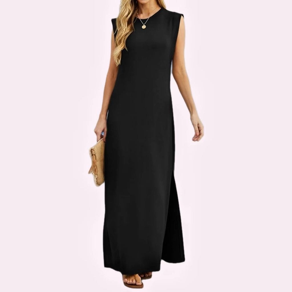Vestido negro largo de Amazon