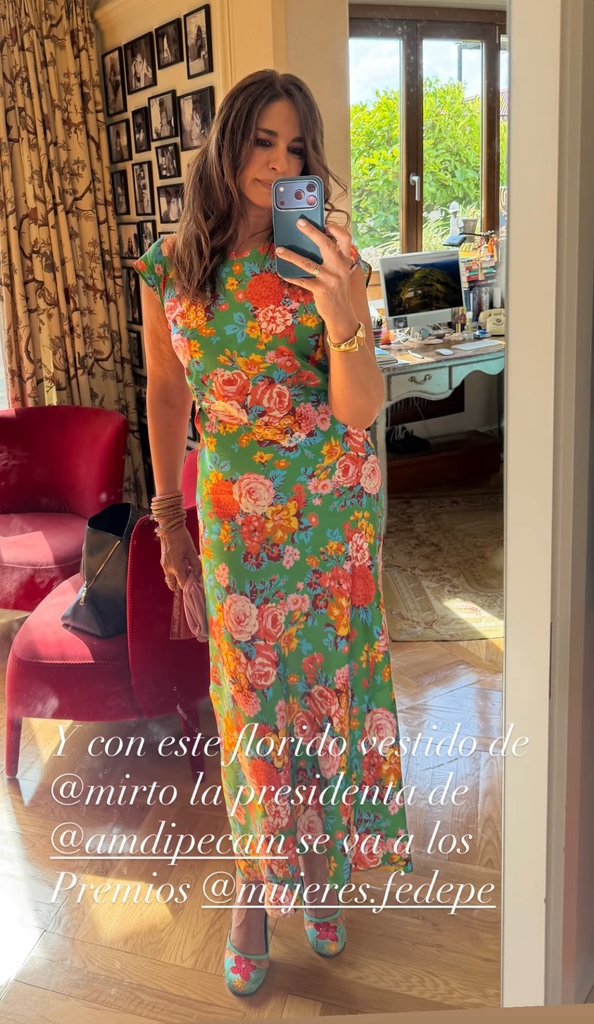 Mariló Montero con vestido floral de Mirto para los premios de Mujeres Fedepe, 2026.