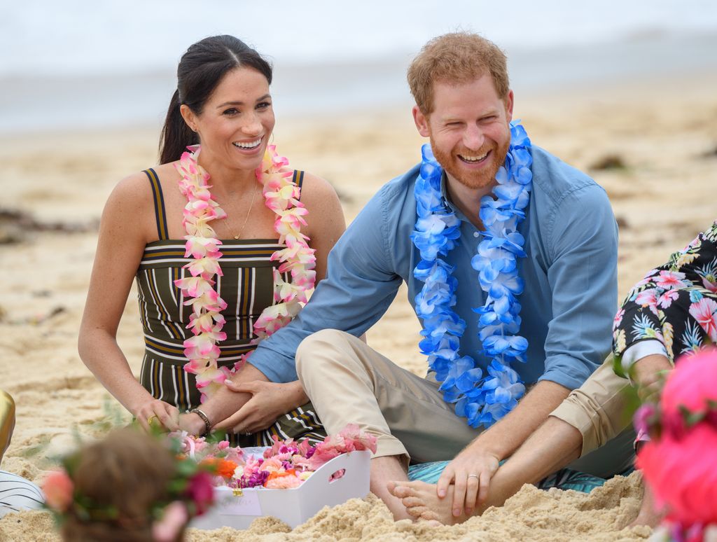 Meghan Markle y el príncipe Harry en su viaje por Australia en octubre de 2018.