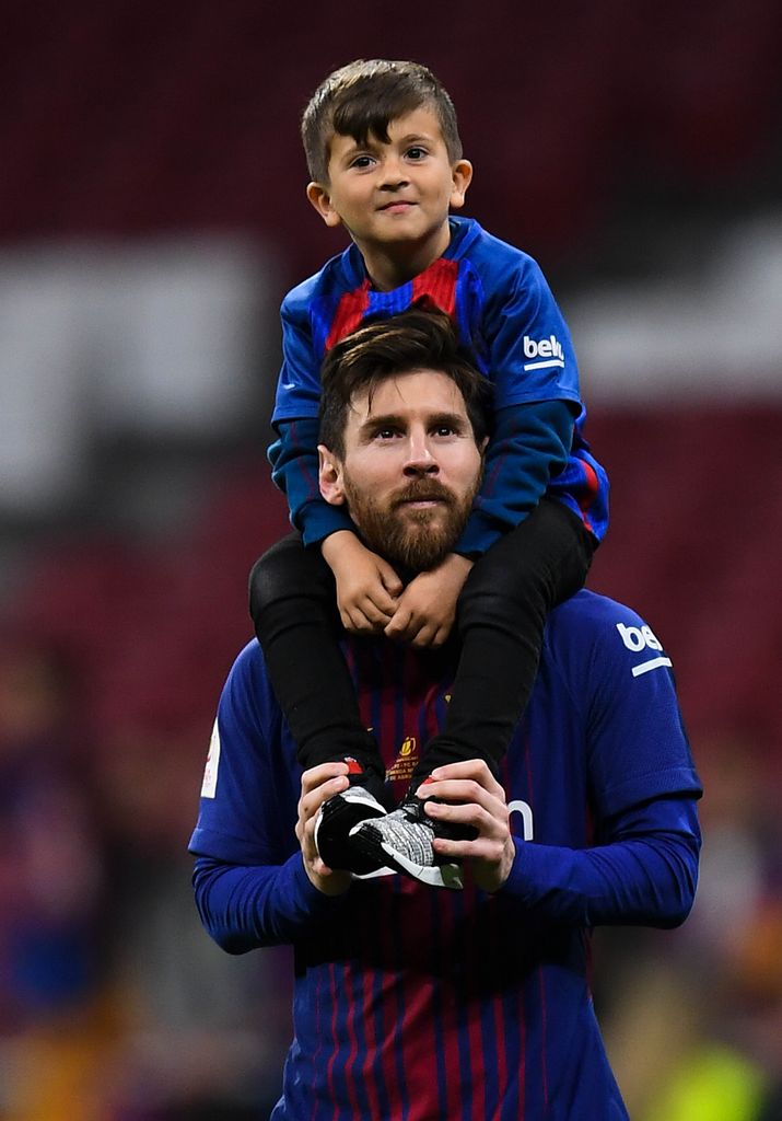 Thiago, Mateo y Ciro, hijos de Leo Messi, nacieron en Barcelona.