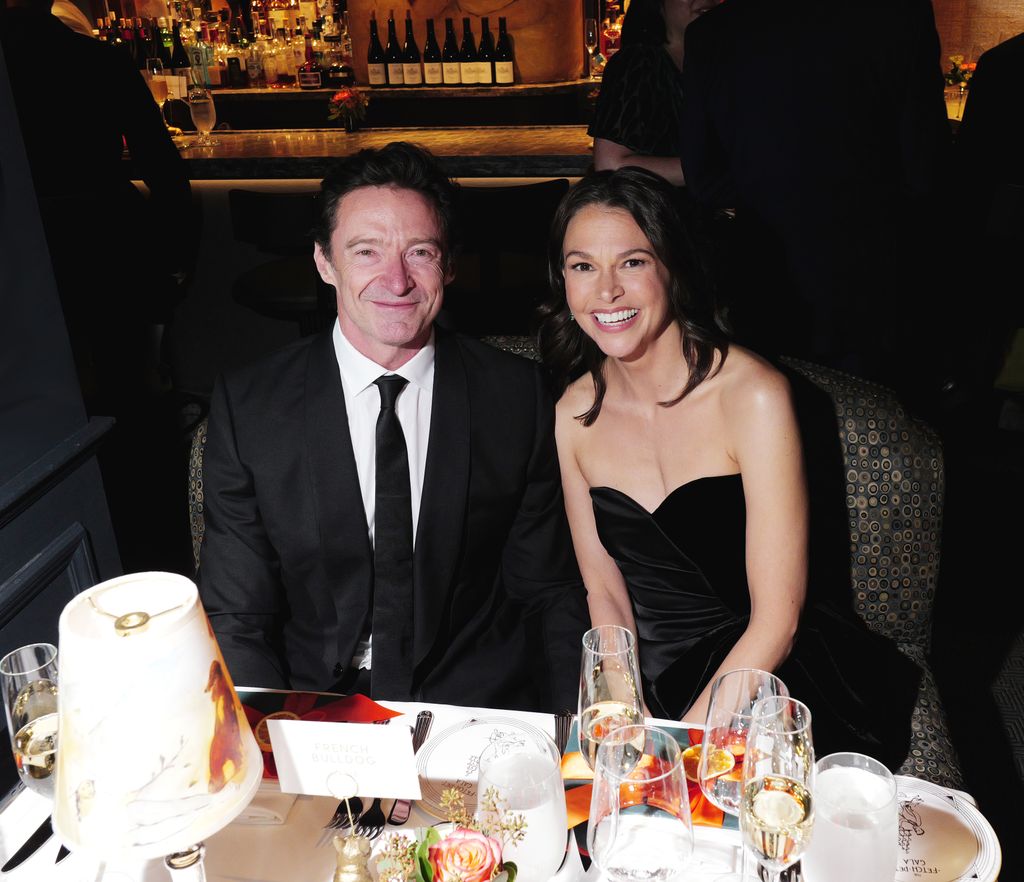Hugh Jackman y Sutton Foster en una gala en el The Carlyle de Nueva York, el 20 de octubre de 2025