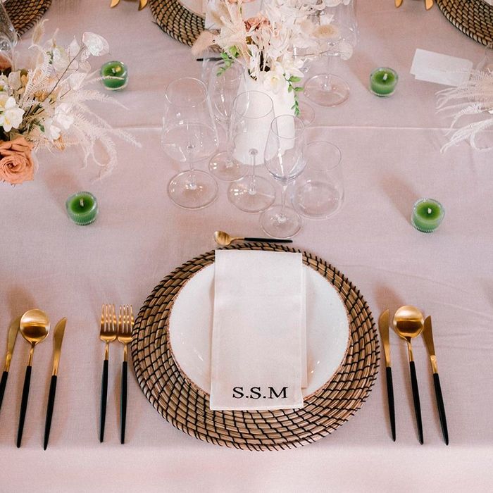 Regalar a los testigos de boda servilletas personalizadas