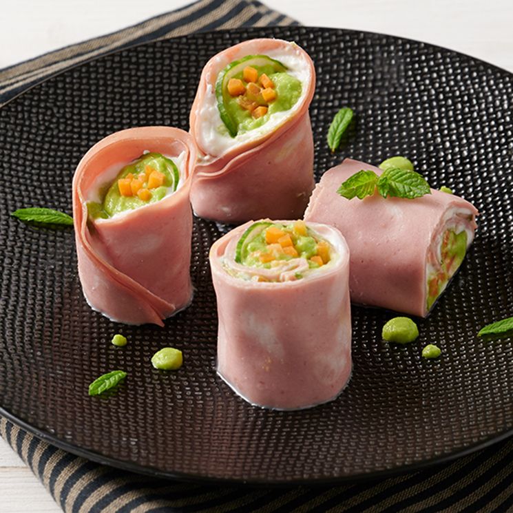 'Rotolini de Mortadella Bologna IGP' con verduras crocantes (4 raciones)
