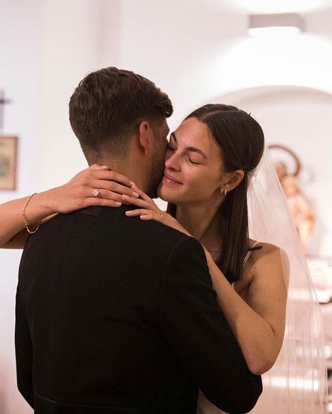 Vittoria Ceretti el día de su boda