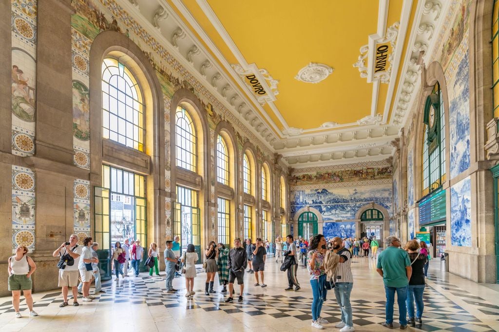 Estación de Sao Bento, en Oporto 