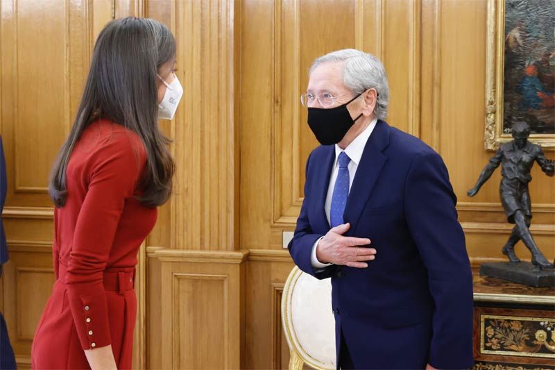 Reina Letizia y Fernando Ónega