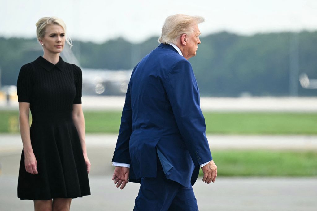 Donald Trump y Natalia Harp el pasado mes de julio