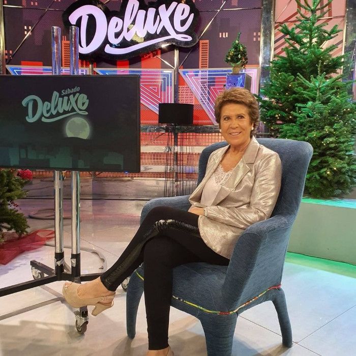 Conchita en el plató de 'Sálvame Deluxe'