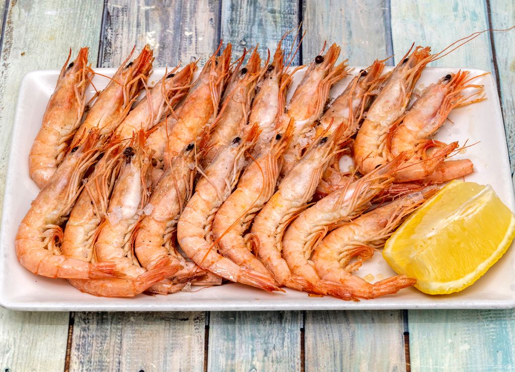 Marisco a la plancha.