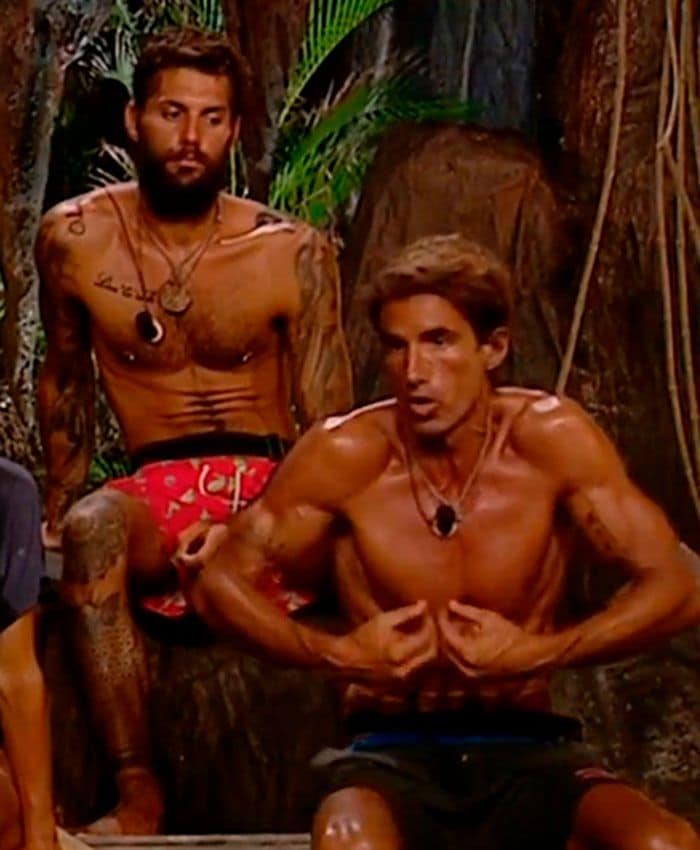 Hugo Sierra y Albert Barranco en Supervivientes 