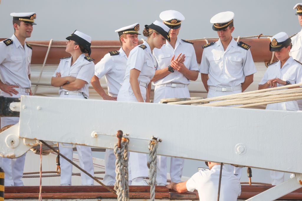 LA PRINCESA LEONOR LLEGA A GIJÓN A BORDO DEL JUÁN SEBASTIÁN ELCANO