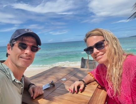 Carla Goyanes y Jorge , de vacaciones