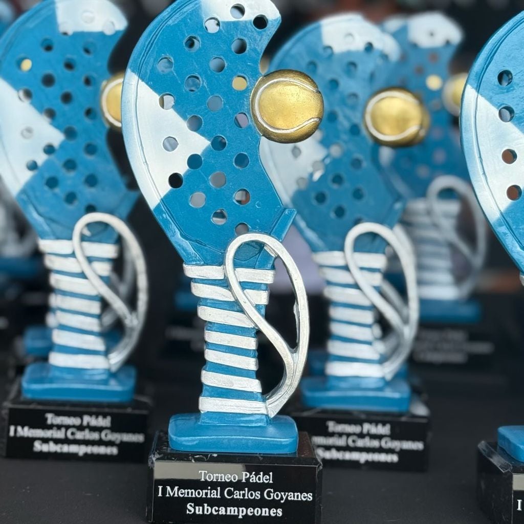Fotografía de los trofeos