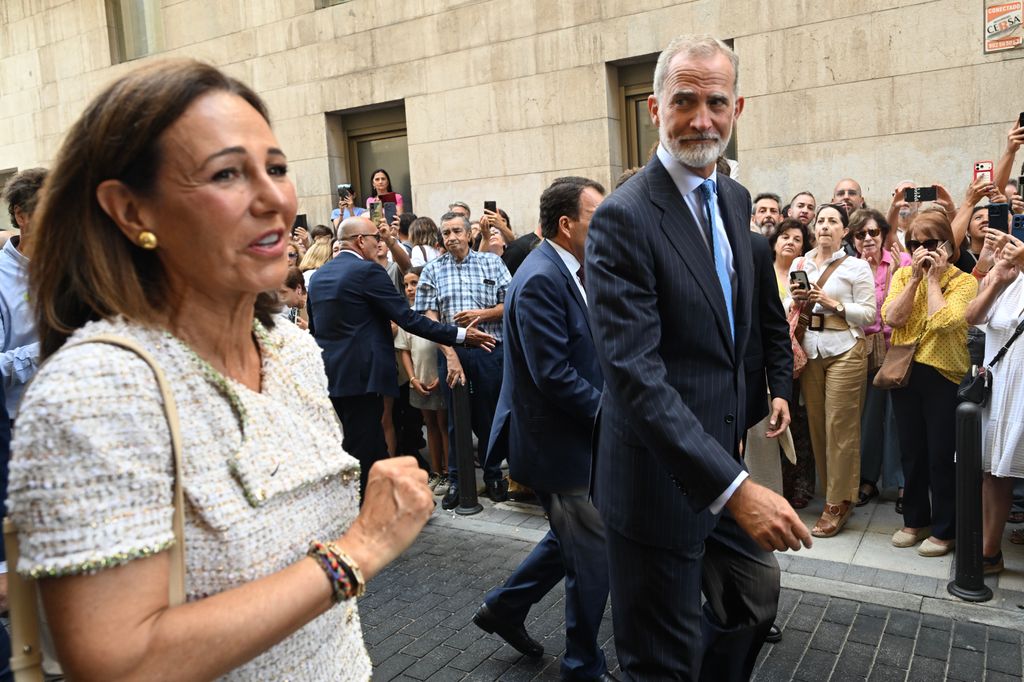 Felipe VI junto a Ana Botín