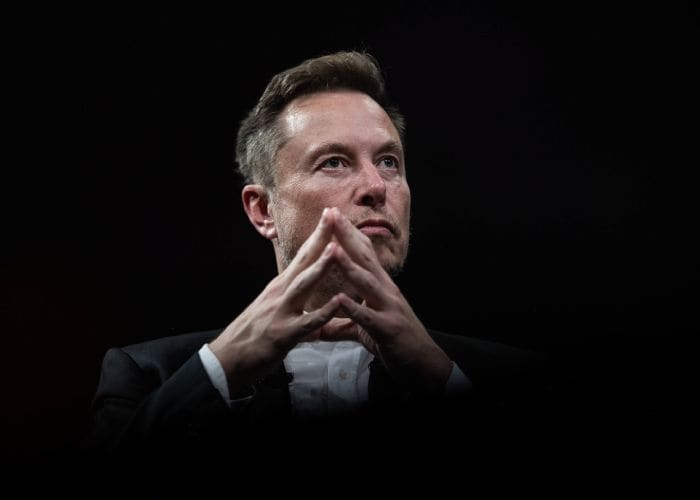 Elon Musk en una presentación