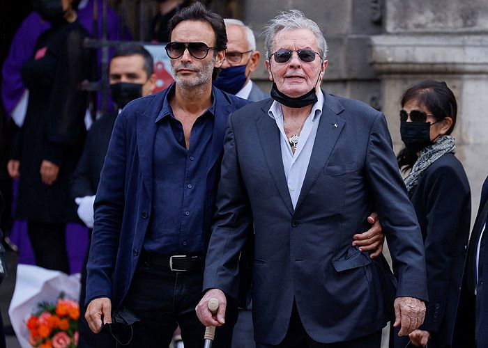 Alain Delon y su hijo Anthony