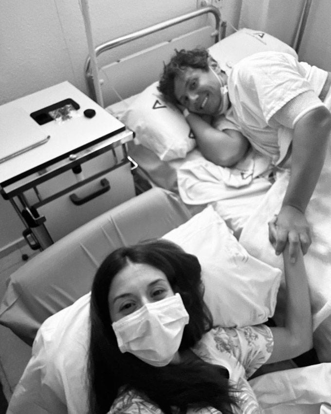 Cisco García junto a su mujer, Raquel 