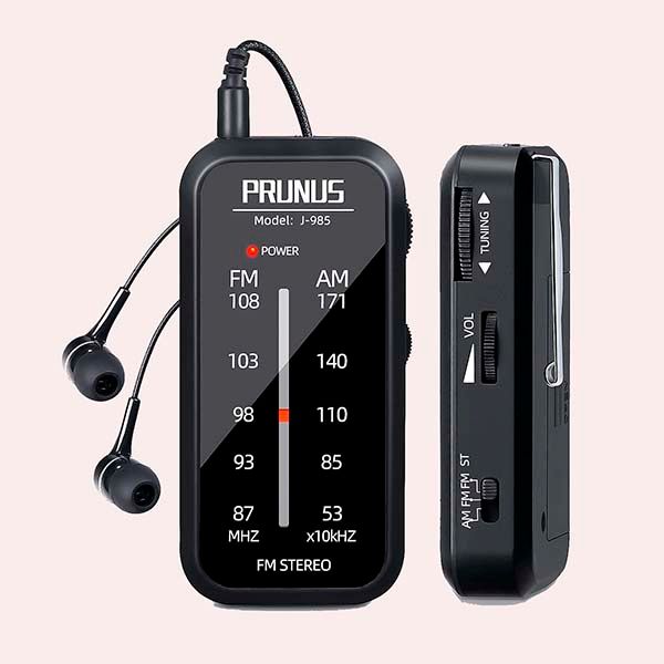 PRUNUS J-985 Transistores Radio Bolsillo FM/AM