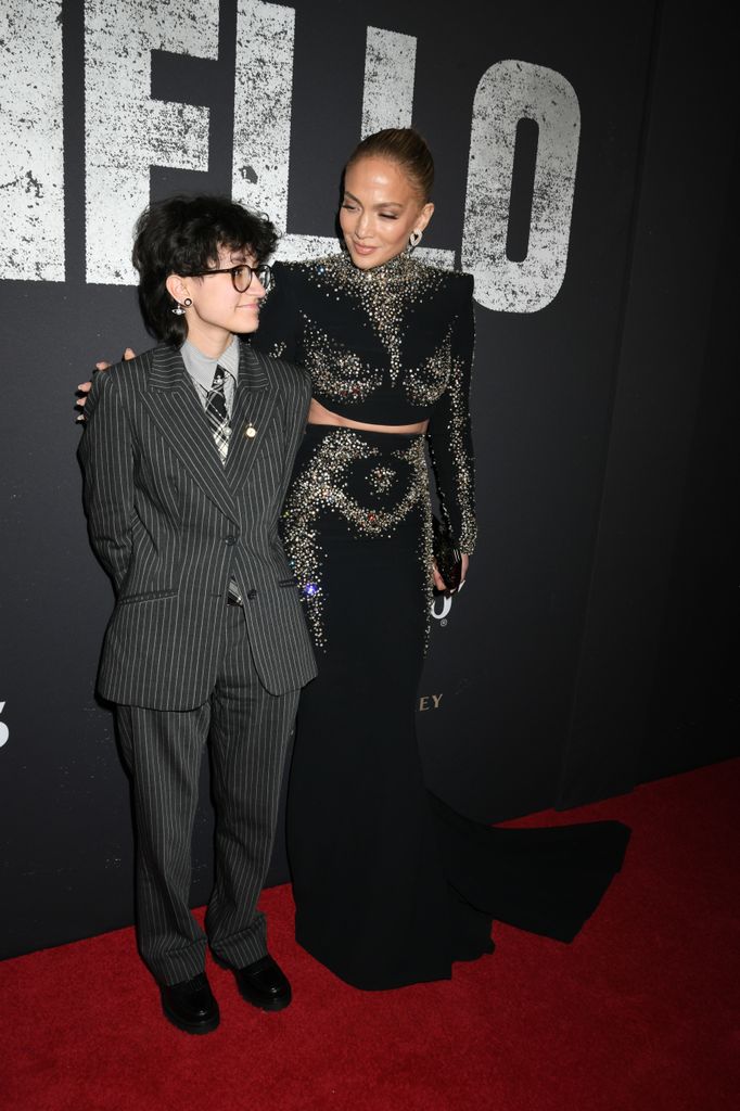 New York, NY  - Jennifer Lopez and her daughter Emme Maribel Muniz attend "Othello" opening night at the Barrymore Theater in Midtown in New York City. BACKGRID USA 23 MARCH 2025 