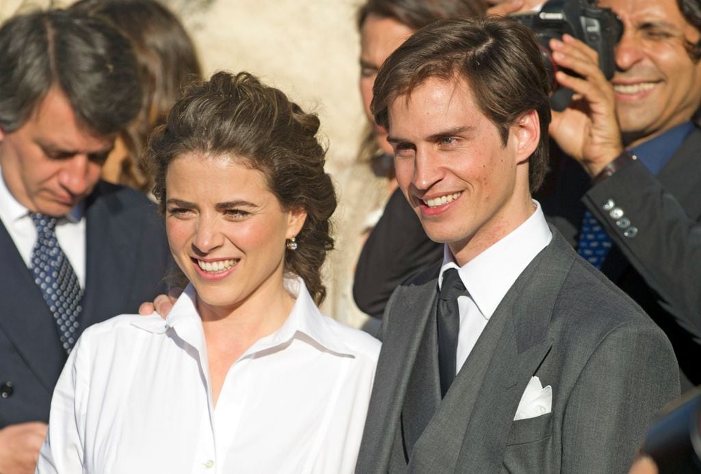 Mafalda Muñoz y Gonzalo Machado el día de su boda