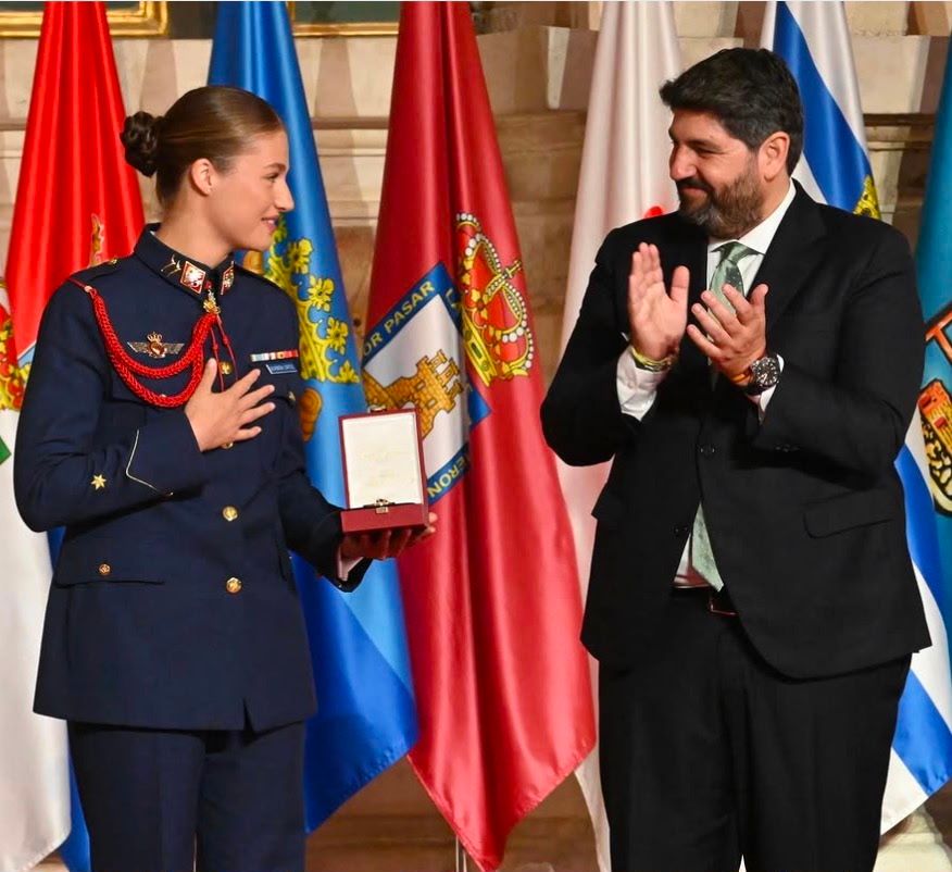 La princesa Leonor recibe la Medalla de Oro de la Región de Murcia
