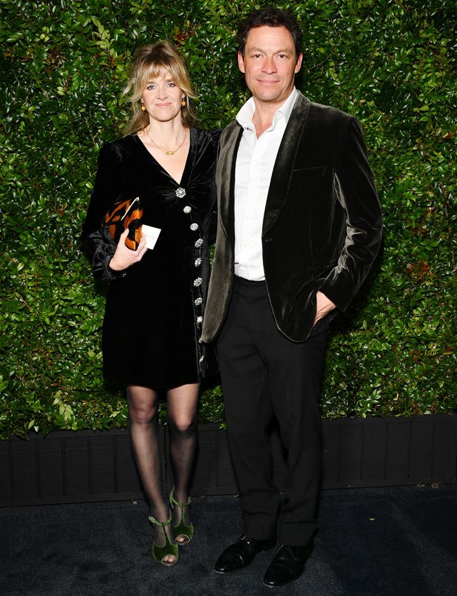 Dominic West y su mujer