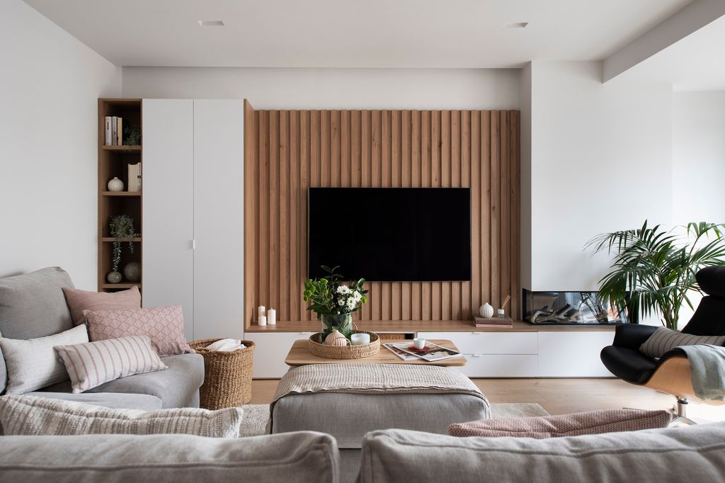 Mueble con salón a medida. 