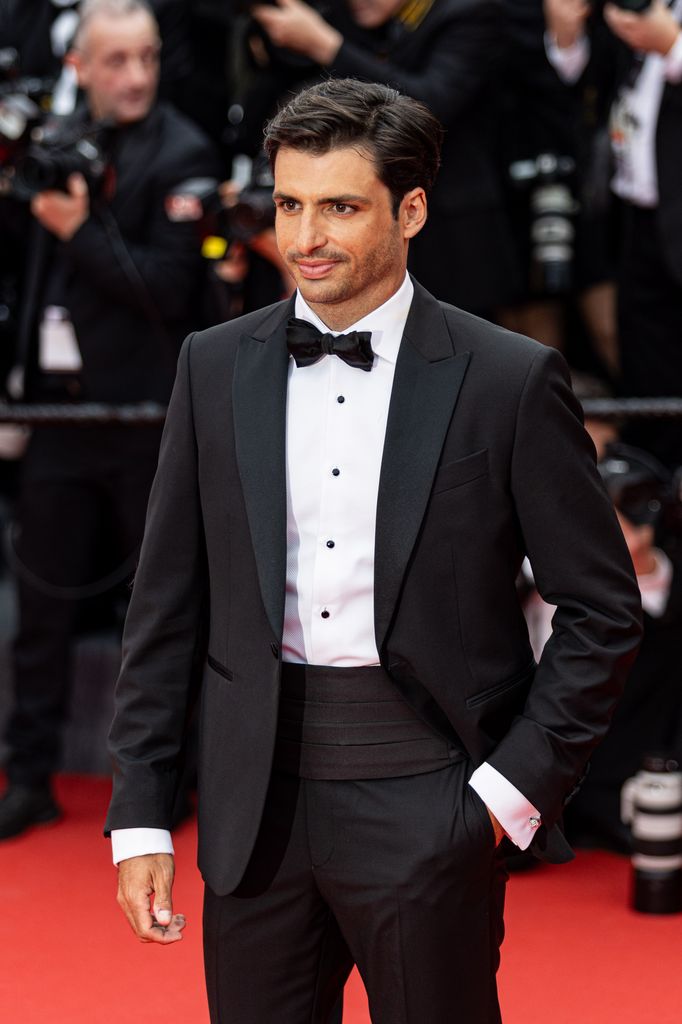 Carlos Sainz Jr en la alfombra roja del Festival de Cannes