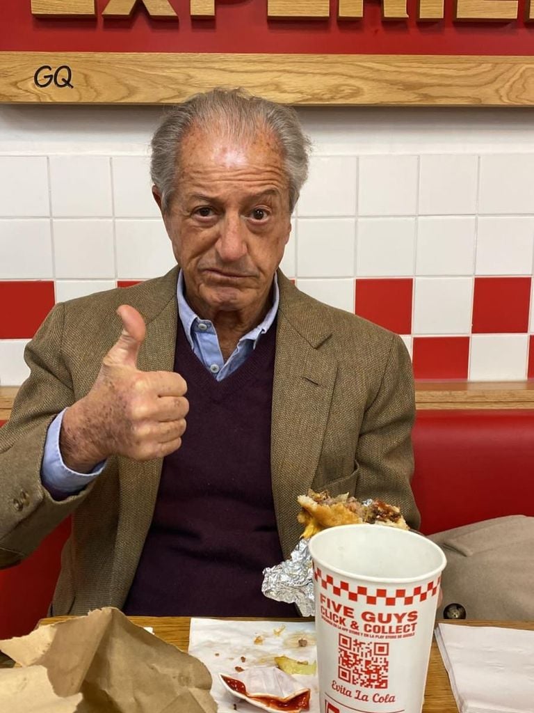 Philippe Junot, en una imagen compartida por su hija mayor, Victoria