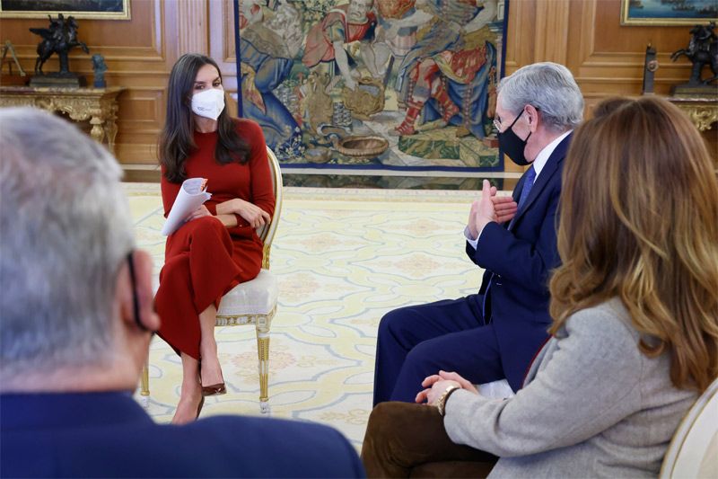 Reina Letizia y Fernando Ónega
