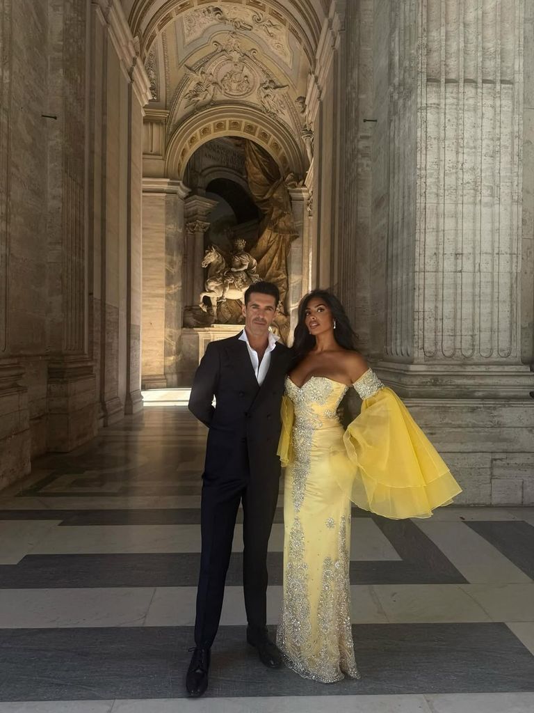 Alejandro Talavante junto a su pareja, Débora Vittorio