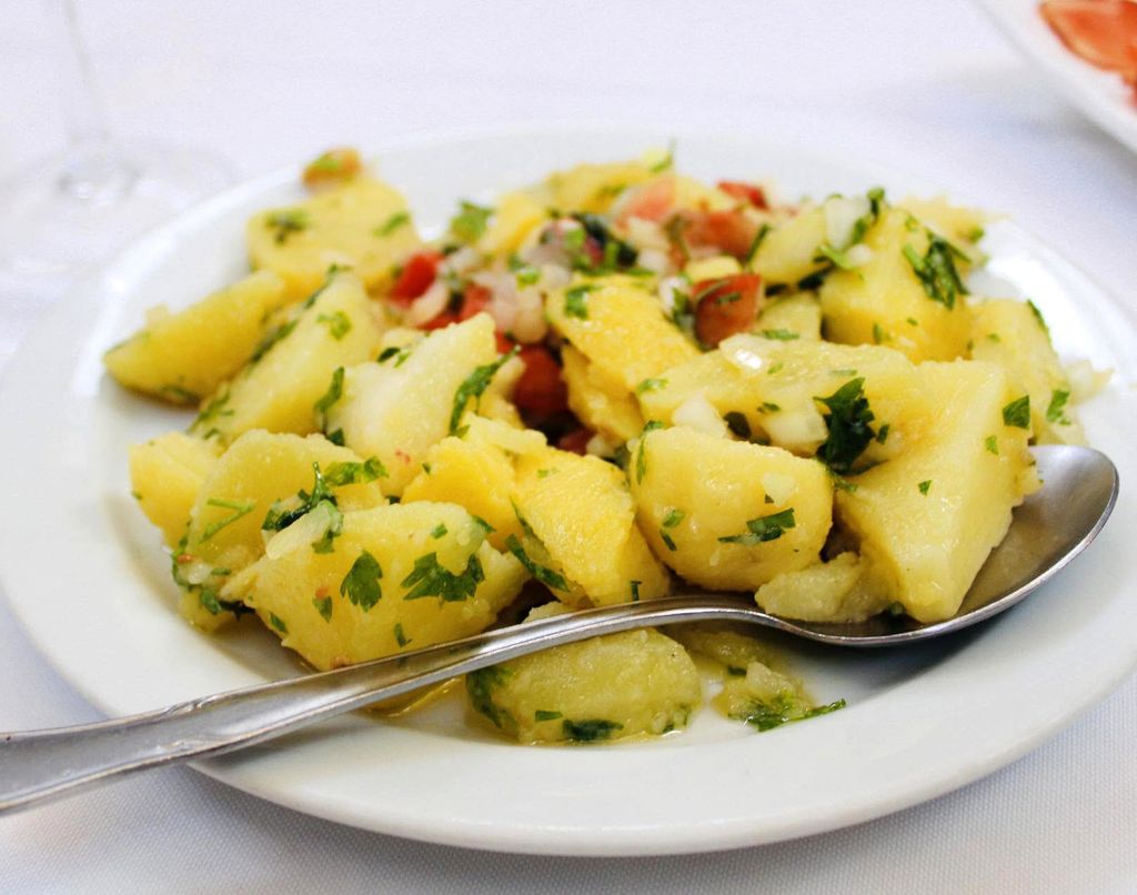 Papas aliñás de Venta de Vargas, en San Fernando (Cádiz).