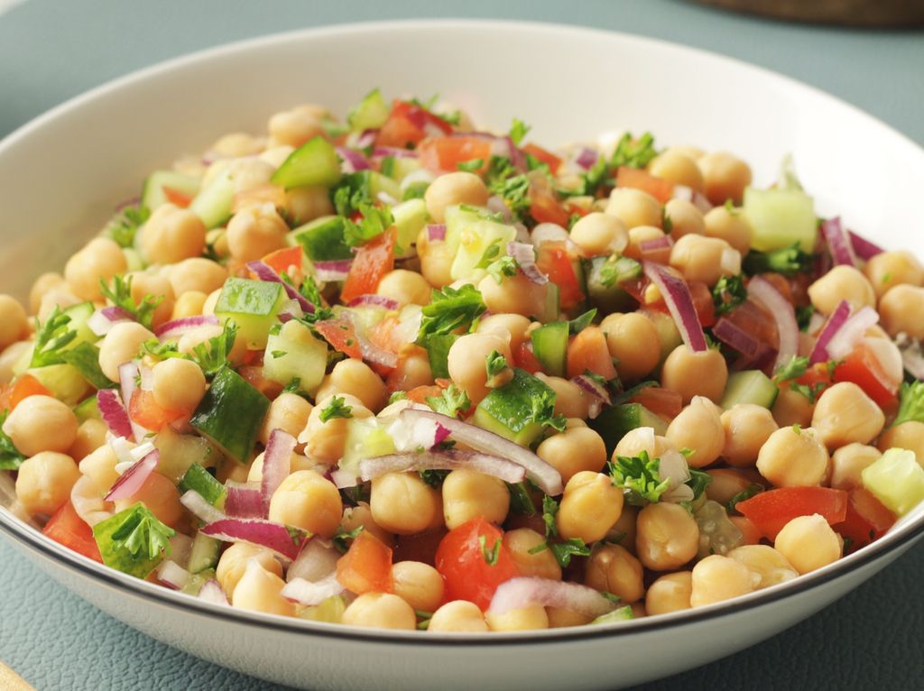 Ensalada de garbanzos.