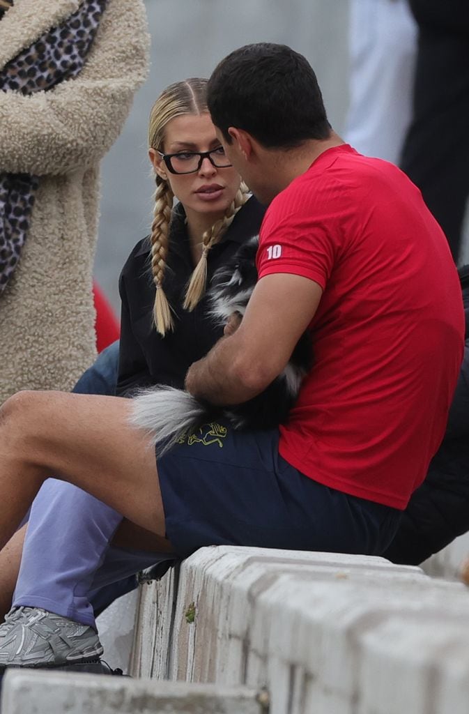 Jessica Goicoechea y su novio Manuel Moreno en Madrid
