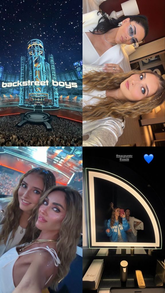 Ana Pau compartió algunos momentos del concierto y junto a su tía