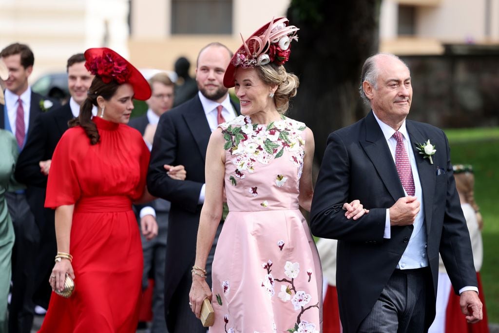 La princesa Sofía de Liechtenstein en el día de la boda de su hija la princasa María Carolina 