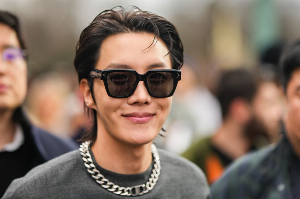 J-Hope, durante la Fashion Week de París