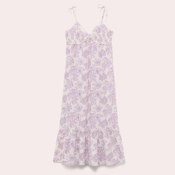 Vestido de gasa de algodón Blanco Southern Cotton