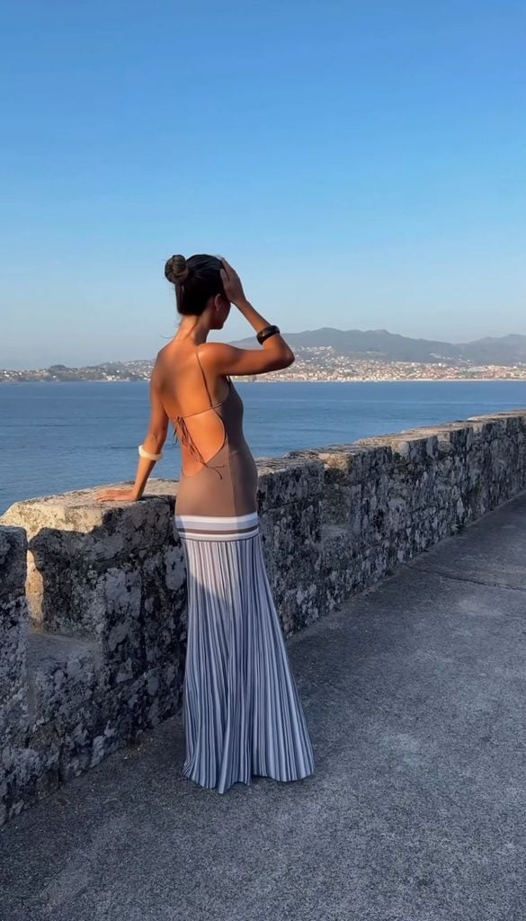 Lucía Bárcena de vacaciones en Galicia