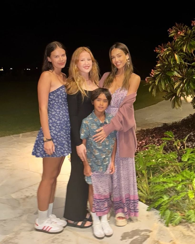 Sus hijos Honor, de 16 años, y Haven, de 13 y Hayes, de 6