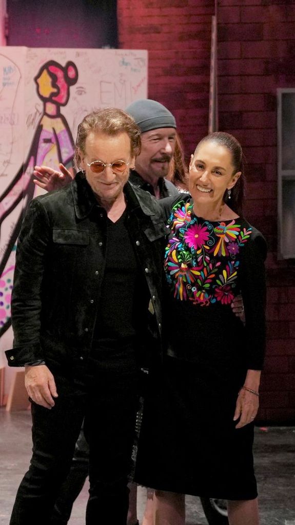 U2 se reunió con la presidenta Claudia Sheinbaum