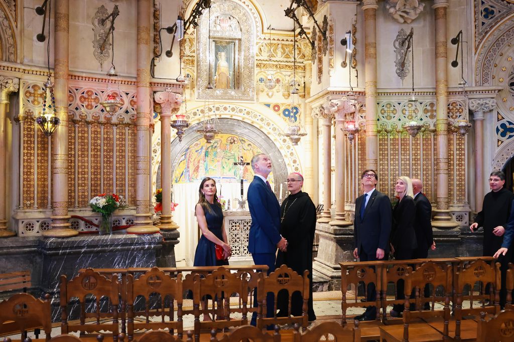 Los Reyes en el monasterio de Montserrat 