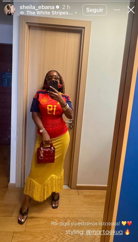 Sheila Ebana, la madre de Lamine, lista para el tercer partido de 'La Roja' en el Mundial 2026.