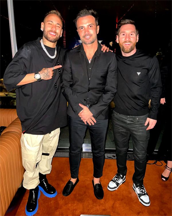Neymar, con Falcão y Messi
