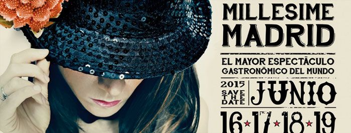 Cartel de 'Millesime Madrid 2015', cuya presente edición se celebra del 16 al 19 de junio en el recinto ferial de la Casa de Campo de la capital.
