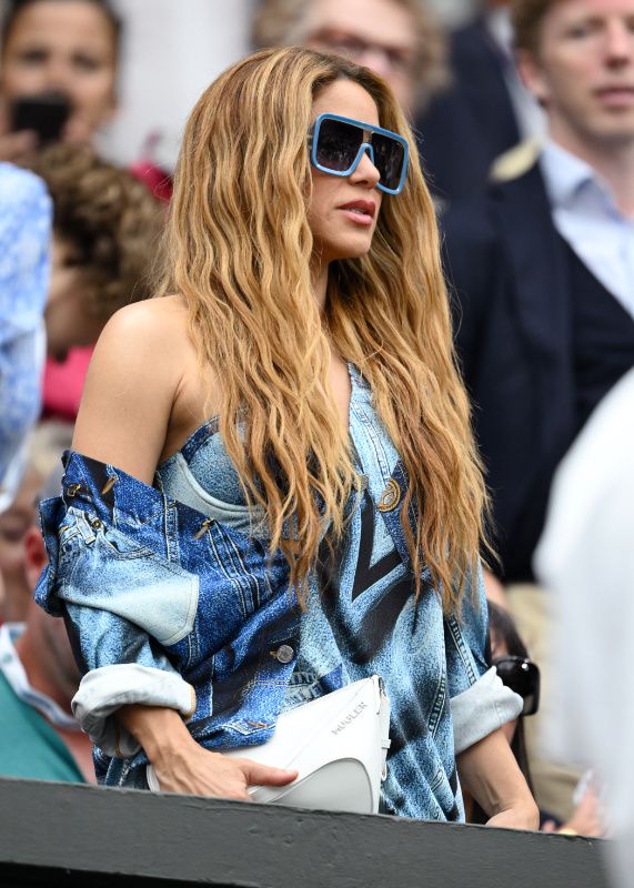 Shakira viendo a Alcaraz en Wimbledon
