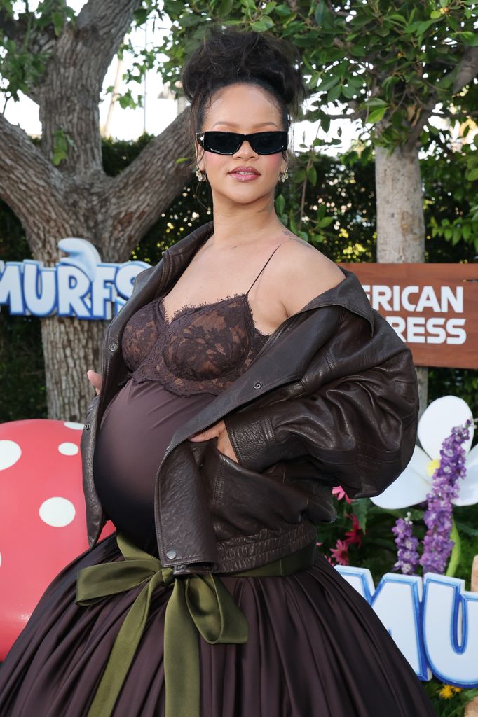 Rhianna en la premiere de Los Pitufos en Los Angeles
