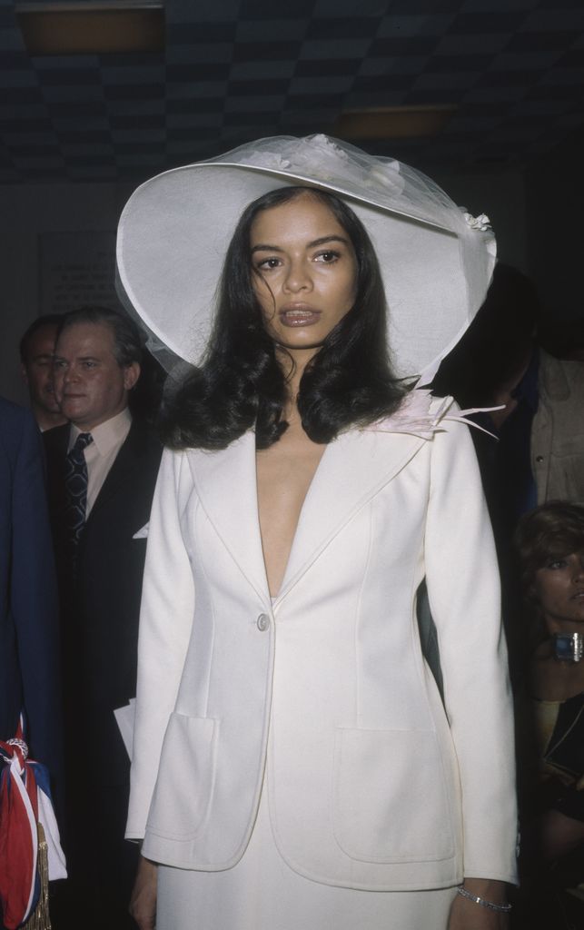 Bianca Jagger el día de su boda con Mick Jagger en St Tropez, 1971.