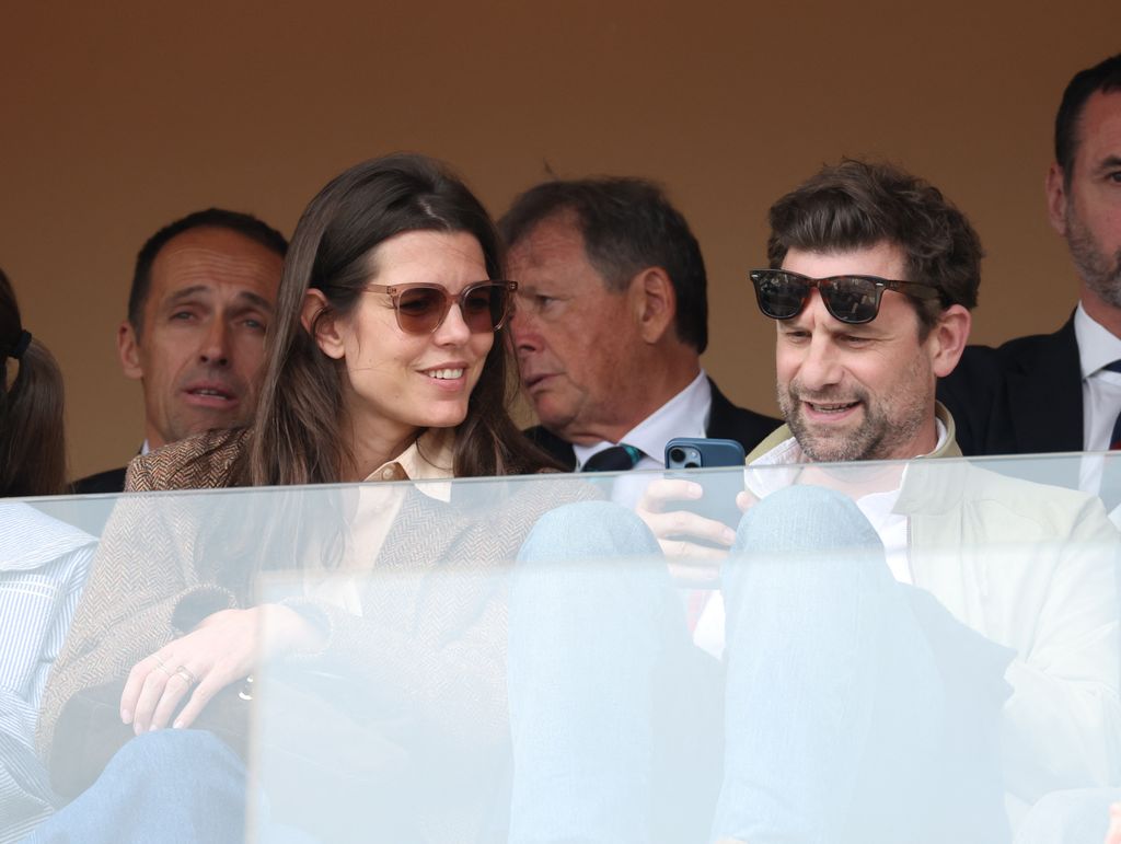 La pareja, disfrutando del tenis