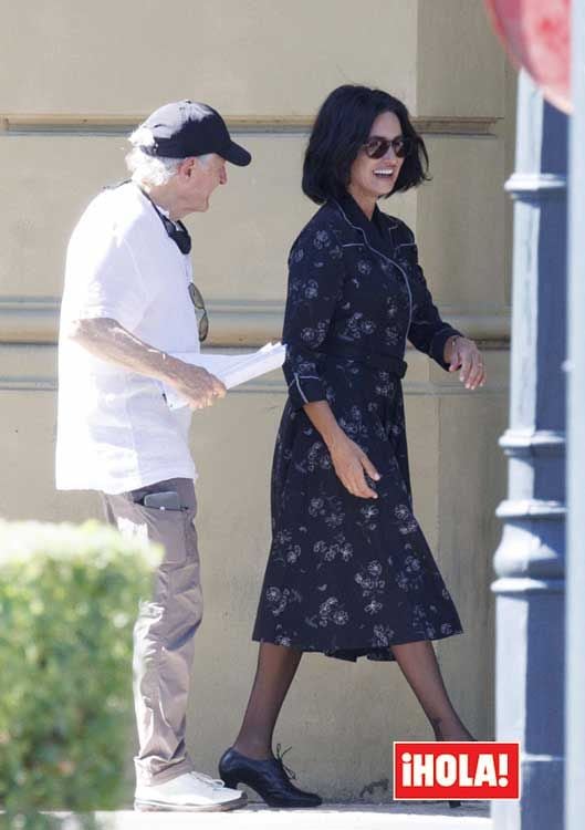 Penélope Cruz en el rodaje de una película 